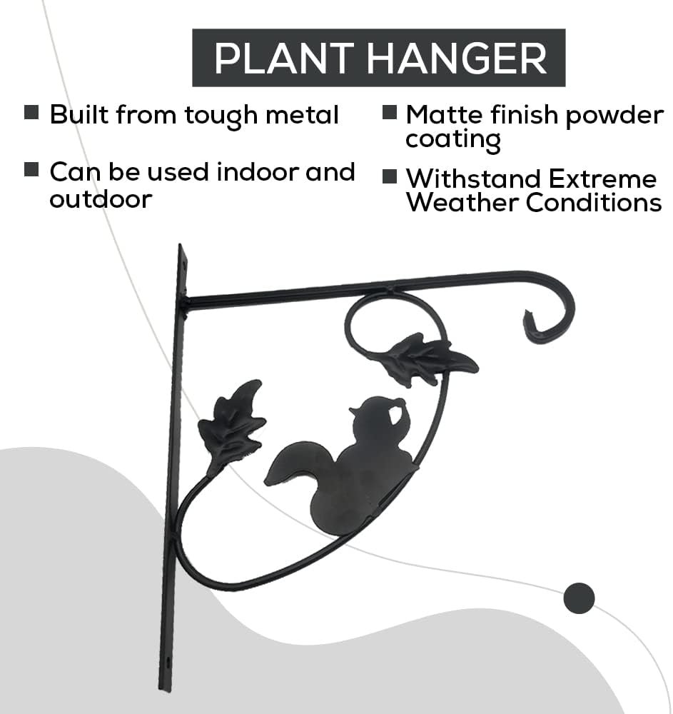 Vedmantra Decorative Garden Plant Hanger | Outdoor Metal Hanging Bracket | Suitable for Hanging Lanterns, Flower Pots, Hanging Baskets etc.